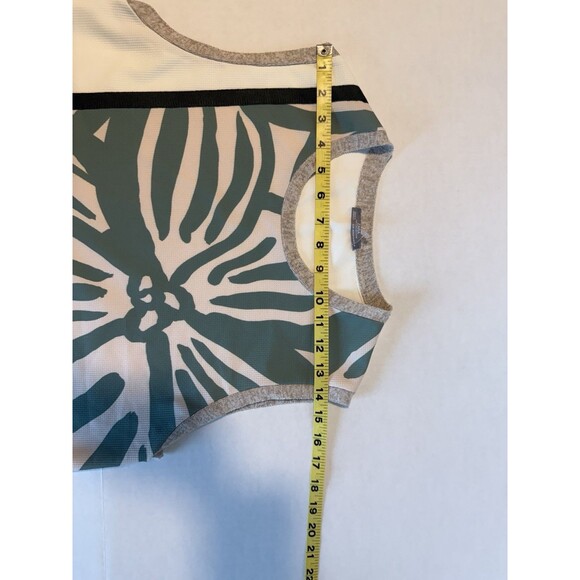 Zara Botanical Print Sleeveless Blouse, Asymmetrical, Spring/Summer Size M - Picture 11 of 16